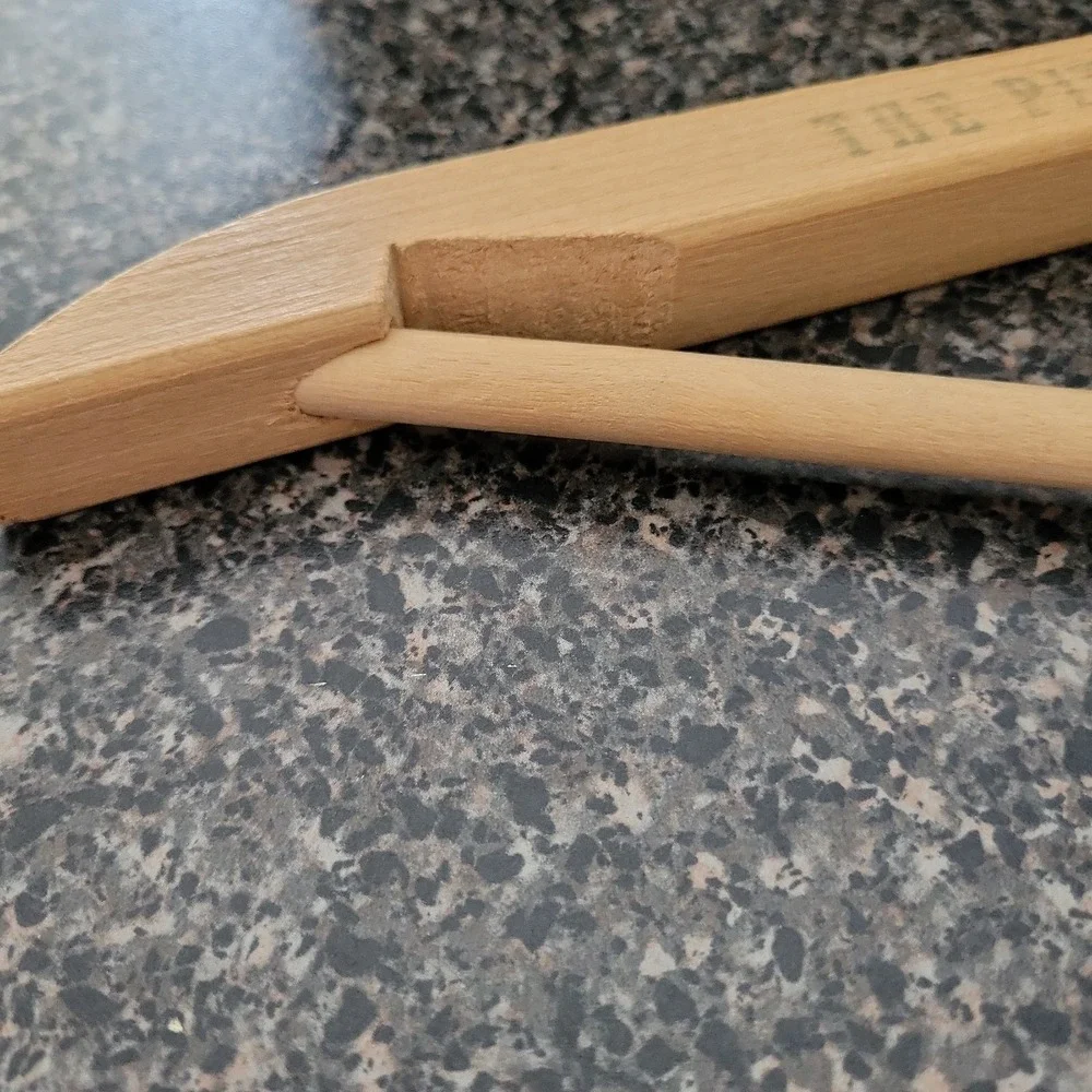 VINTAGE  Pittsburgh Hilton Hotel Clothes Hanger Wooden Unique Advertisement